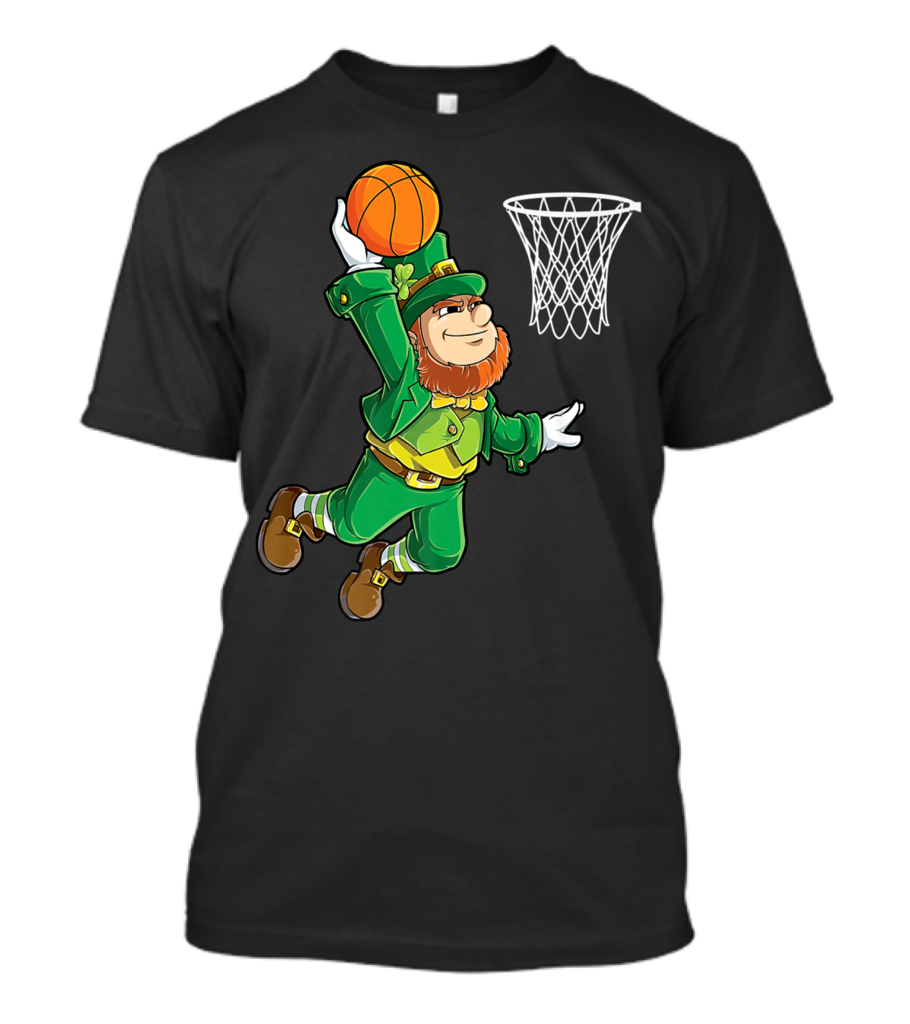 Leprechaun Basketball St Patricks Day Boys Slam Dunk T-Shirt