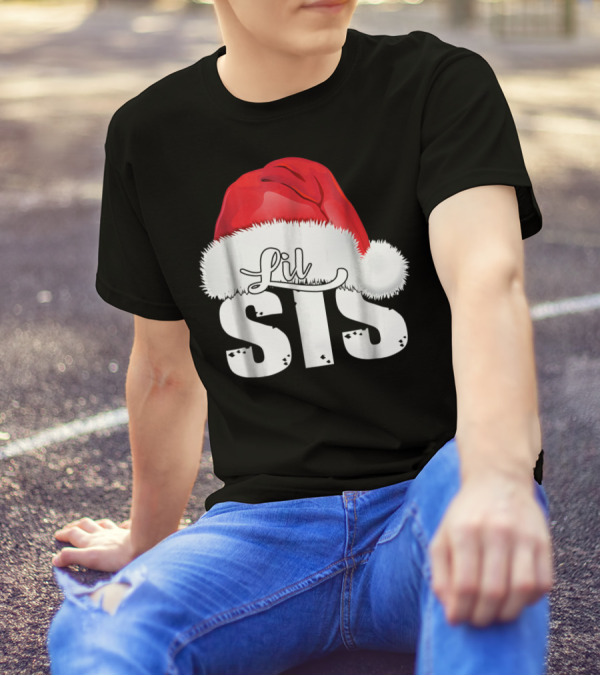 Lil Sis Santa Christmas Family T-Shirt