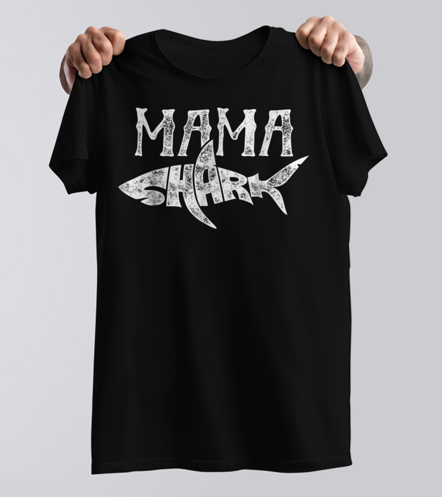 Mama Shark Jawsome Family Matching Moms Women College T-Shirt