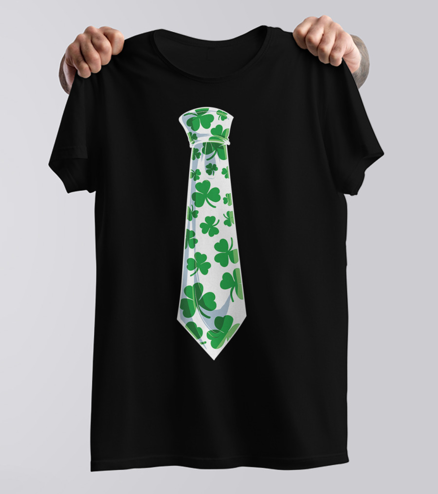 Shamrock Clover Tie St. Patrick's Day T-Shirt