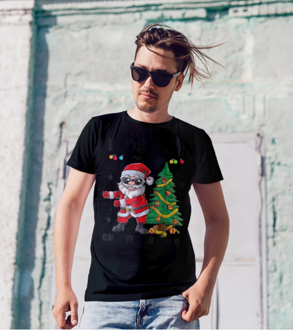 Flossing Around The Christmas Tree Santa Floss T-Shirt