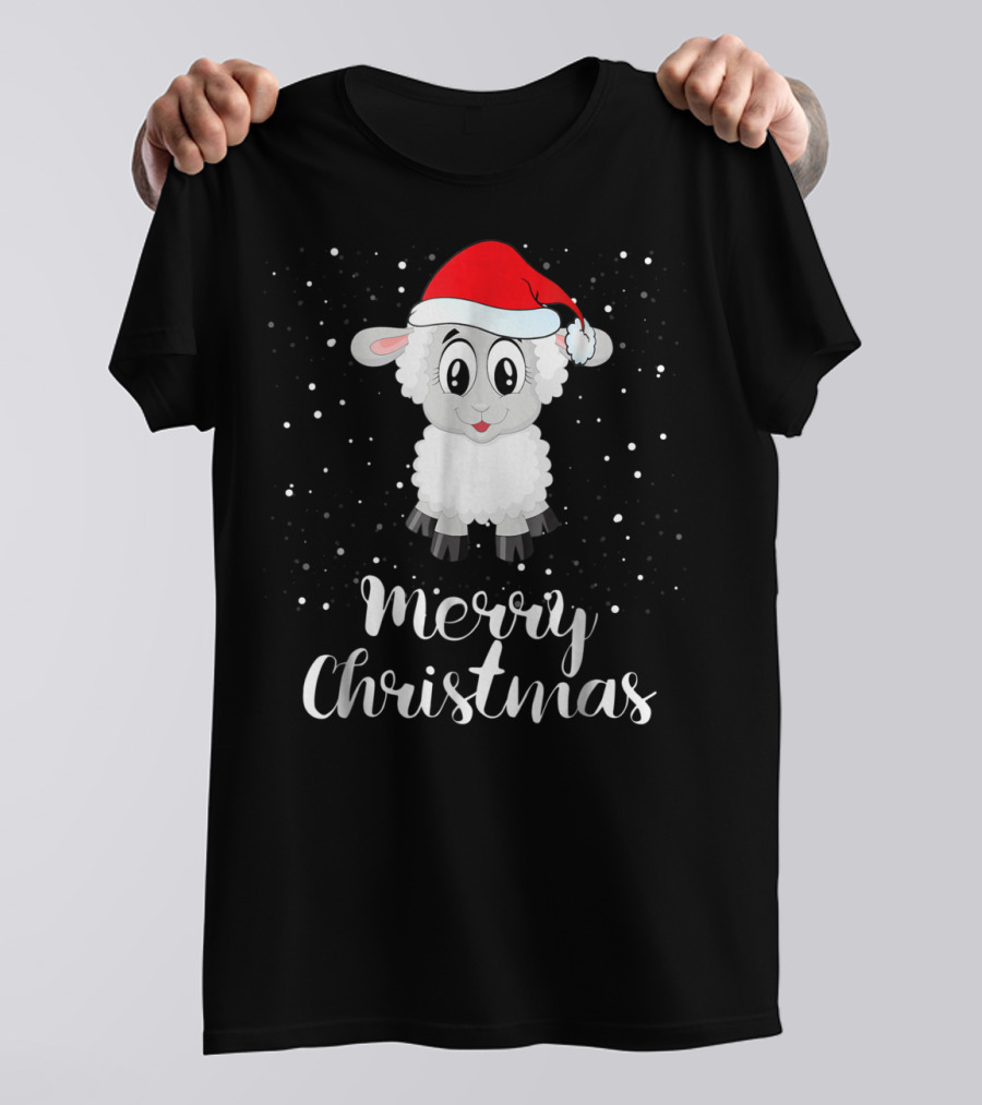 Merry Christmas Sheep Funny Christmas Matching Family Group T-Shirt