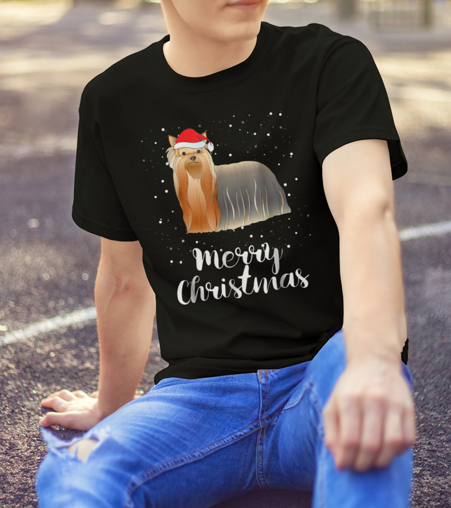 Merry Christmas Shih Tzu Family Group Matching T-Shirt