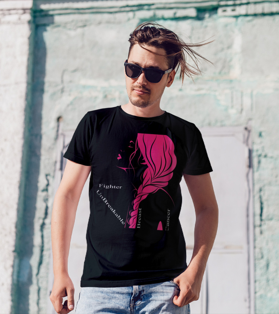 Breast Cancer Fighter Unbreakable Warrior T-Shirt