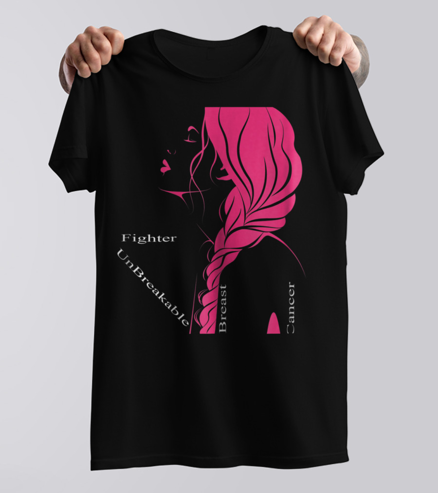 Breast Cancer Fighter Unbreakable Warrior T-Shirt