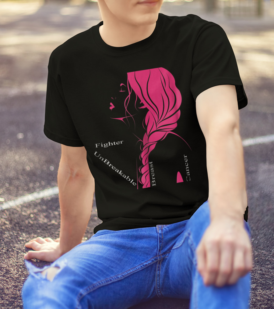 Breast Cancer Fighter Unbreakable Warrior T-Shirt