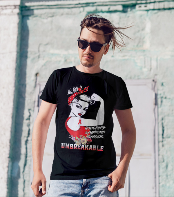 Hodgkin's Lymphoma Warrior Unbreakable T-Shirt