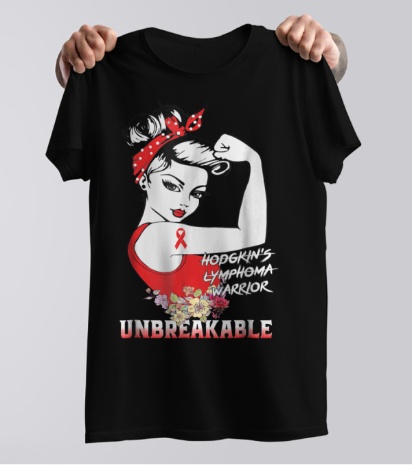Hodgkin's Lymphoma Warrior Unbreakable T-Shirt
