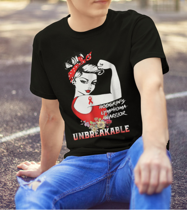 Hodgkin's Lymphoma Warrior Unbreakable T-Shirt