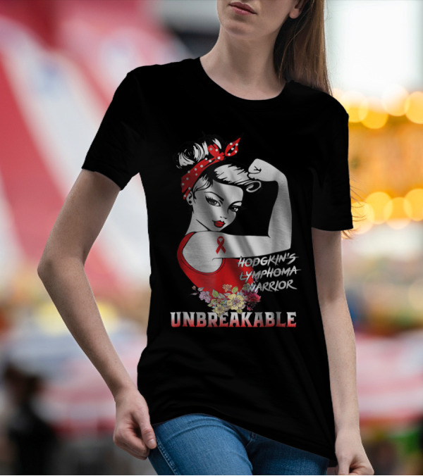 Hodgkin's Lymphoma Warrior Unbreakable T-Shirt