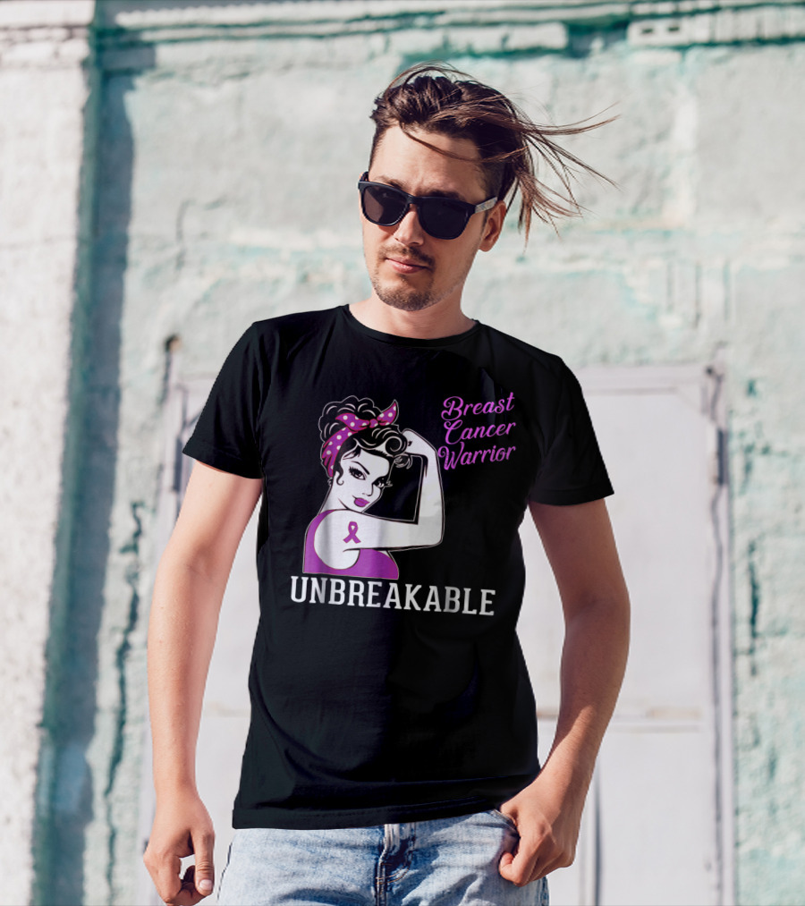 Breast Cancer Warrior Unbreakable T-Shirt