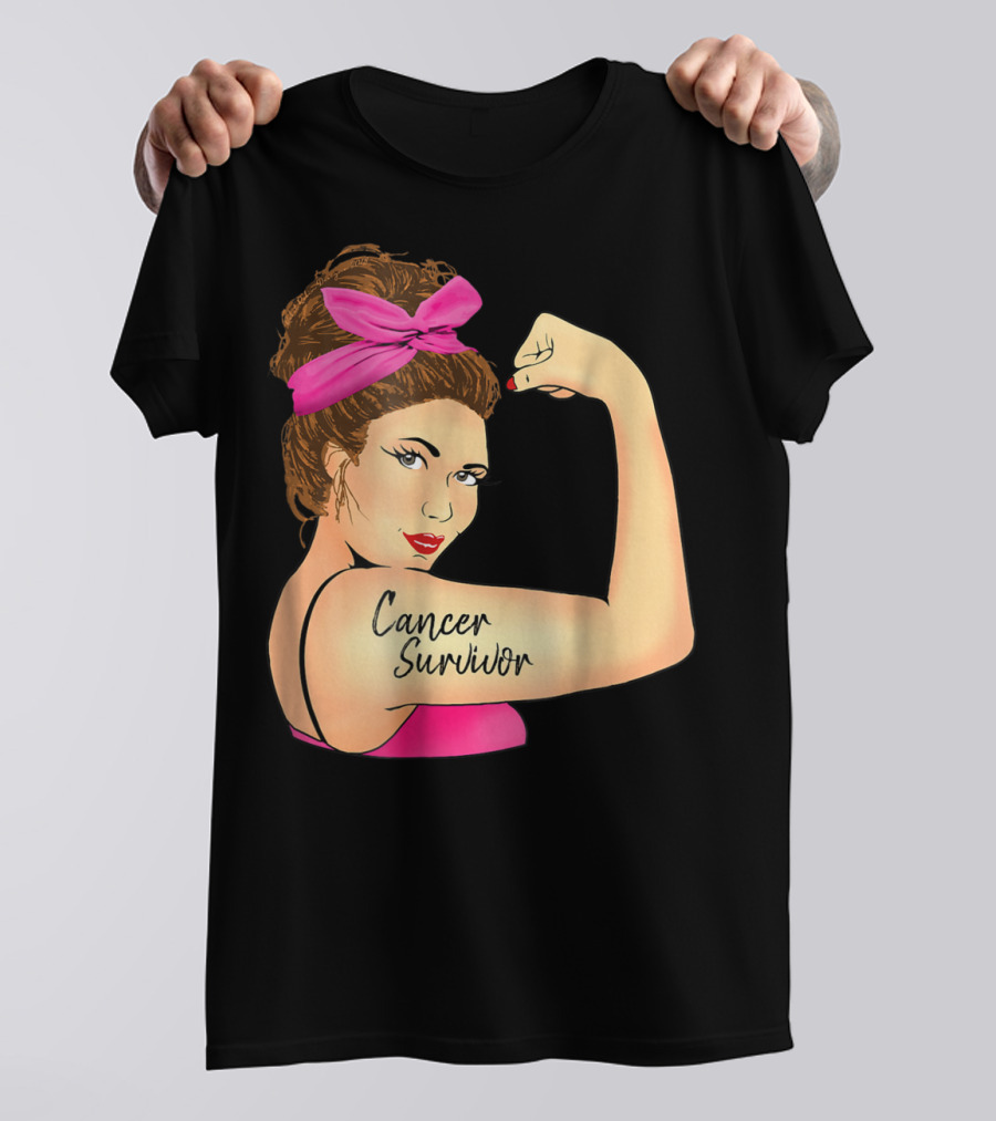 Cancer Survivor Rosie The Riveter Unbreakable T-Shirt