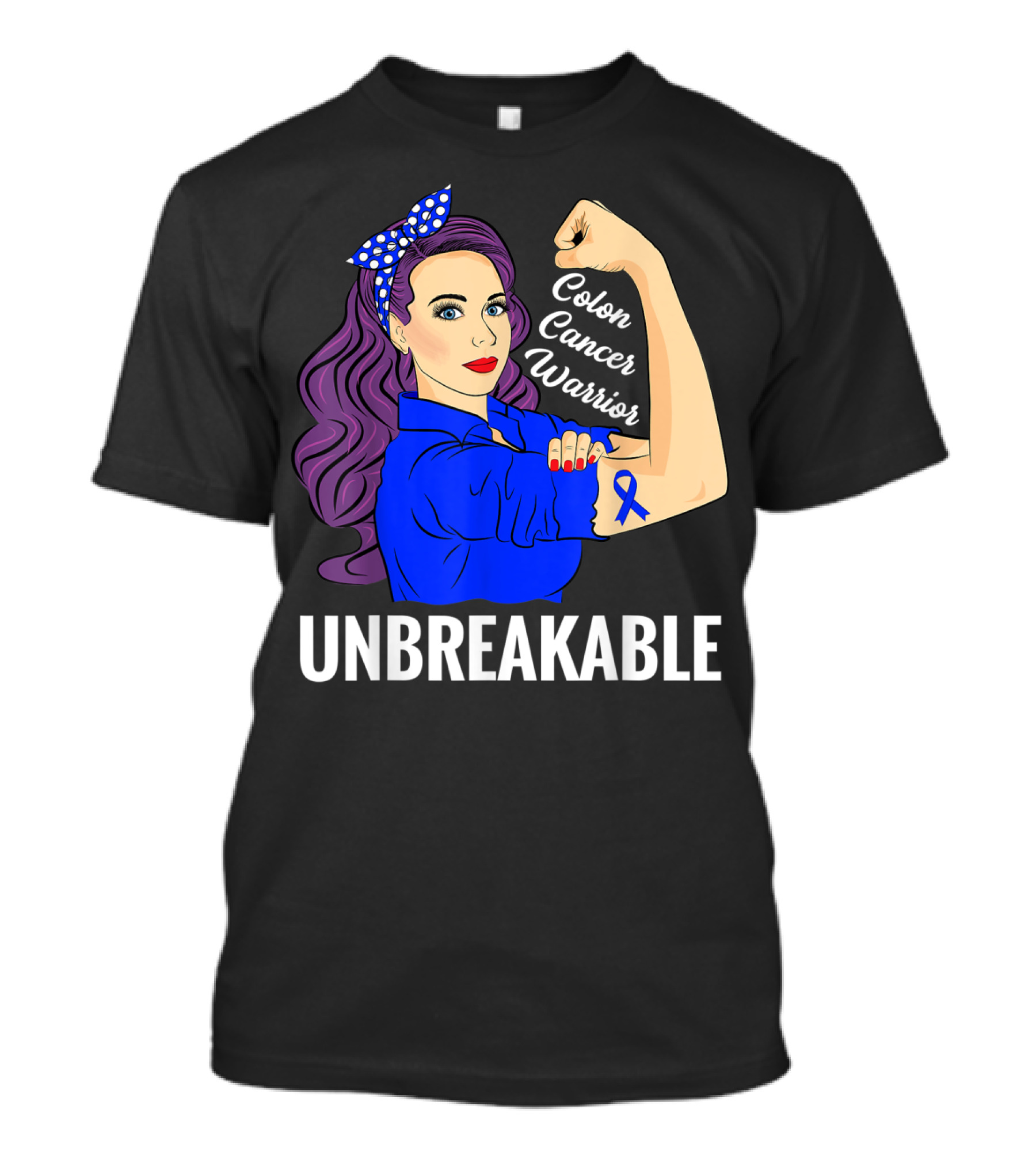 Unbreakable Colon Cancer Warrior Rosie T-Shirt