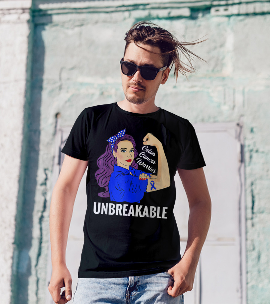 Unbreakable Colon Cancer Warrior Rosie T-Shirt