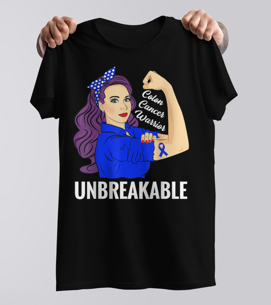 Unbreakable Colon Cancer Warrior Rosie T-Shirt