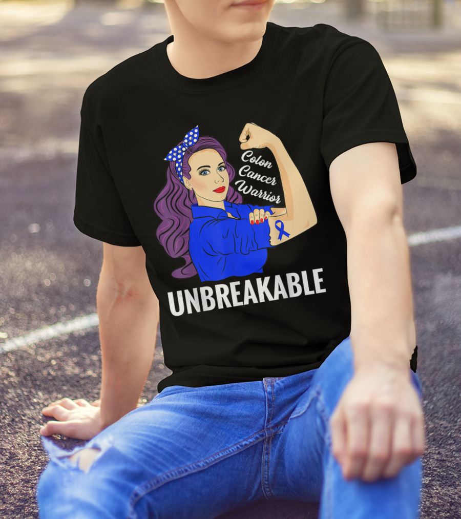Unbreakable Colon Cancer Warrior Rosie T-Shirt