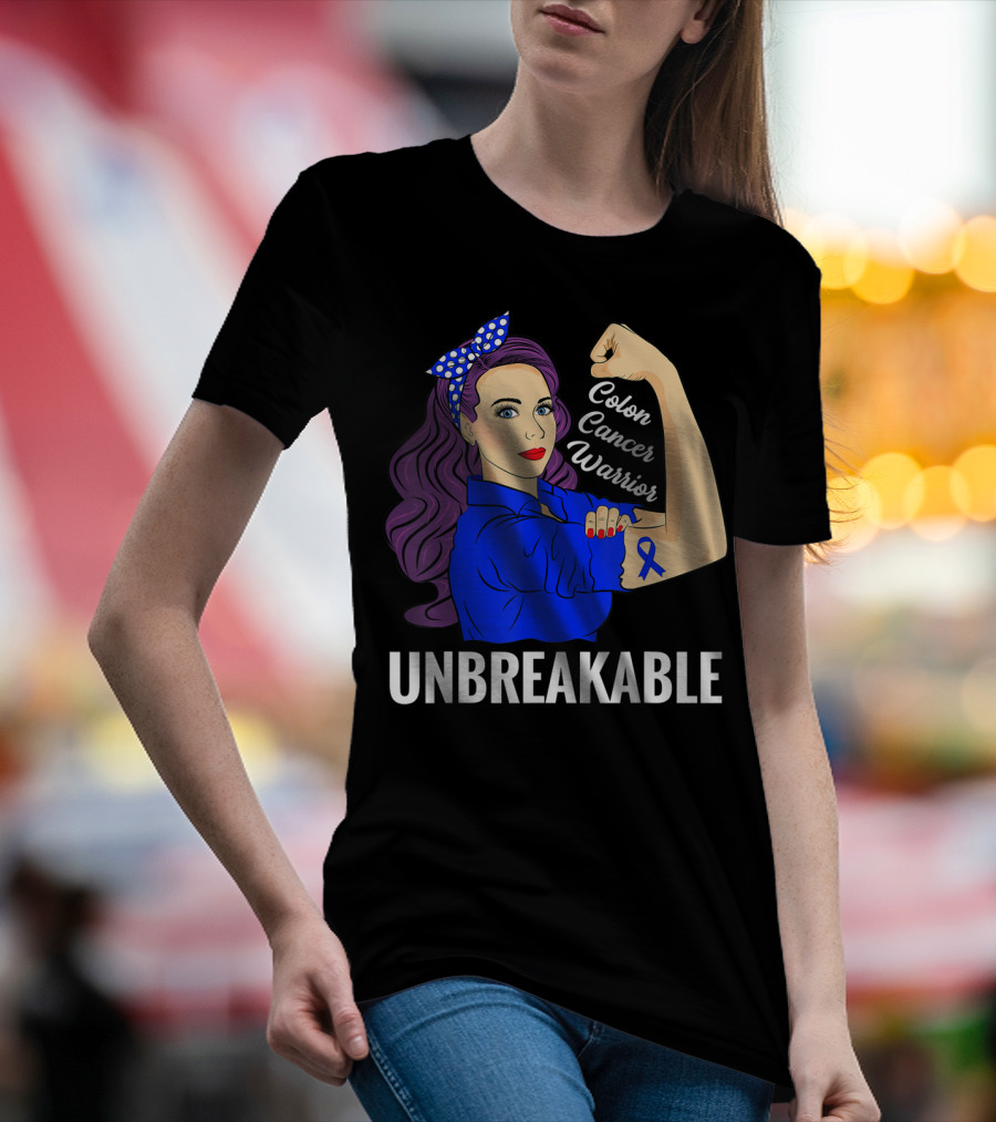 Unbreakable Colon Cancer Warrior Rosie T-Shirt