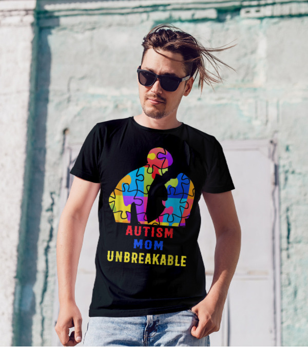 Autism Mom Unbreakable Puzzle T-Shirt