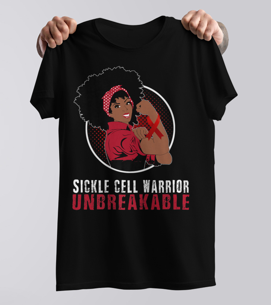 Sickle Cell Warrior Unbreakable Black Girl Strength T-Shirt