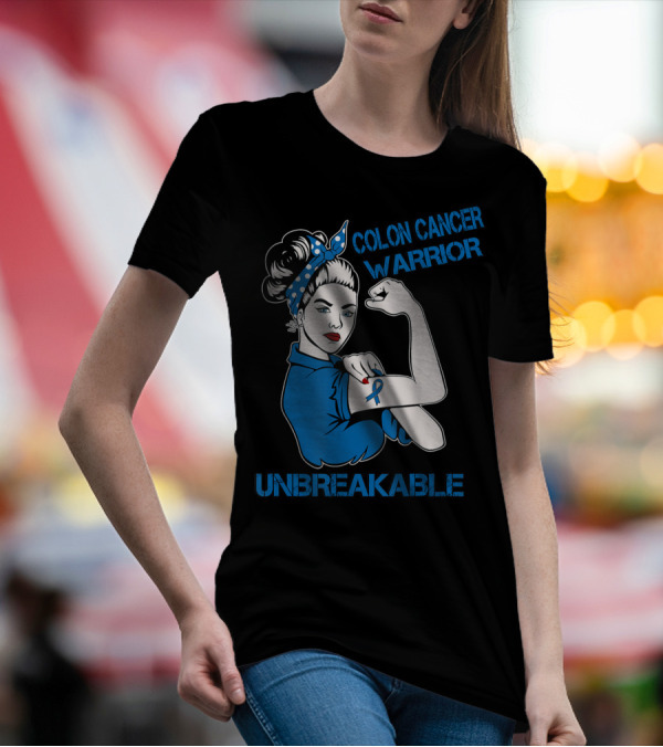 Colon Cancer Warrior Strong Unbreakable T-Shirt