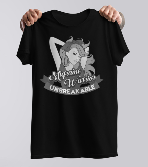 Migraine Warrior Unbreakable Awareness Vintage-Style T-Shirt
