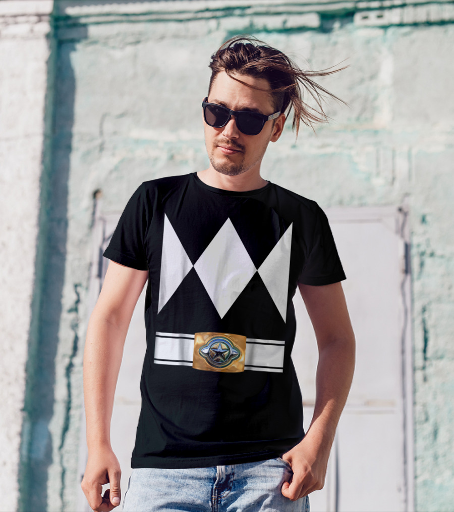 Funny Super Hero Ranger Costume White Diamond Emblem T-Shirt