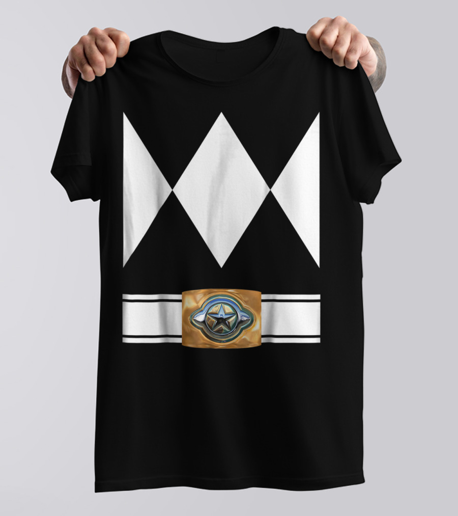 Funny Super Hero Ranger Costume White Diamond Emblem T-Shirt