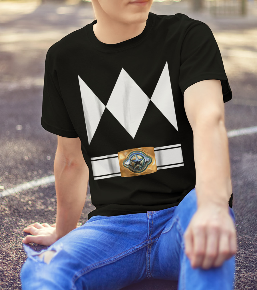 Funny Super Hero Ranger Costume White Diamond Emblem T-Shirt