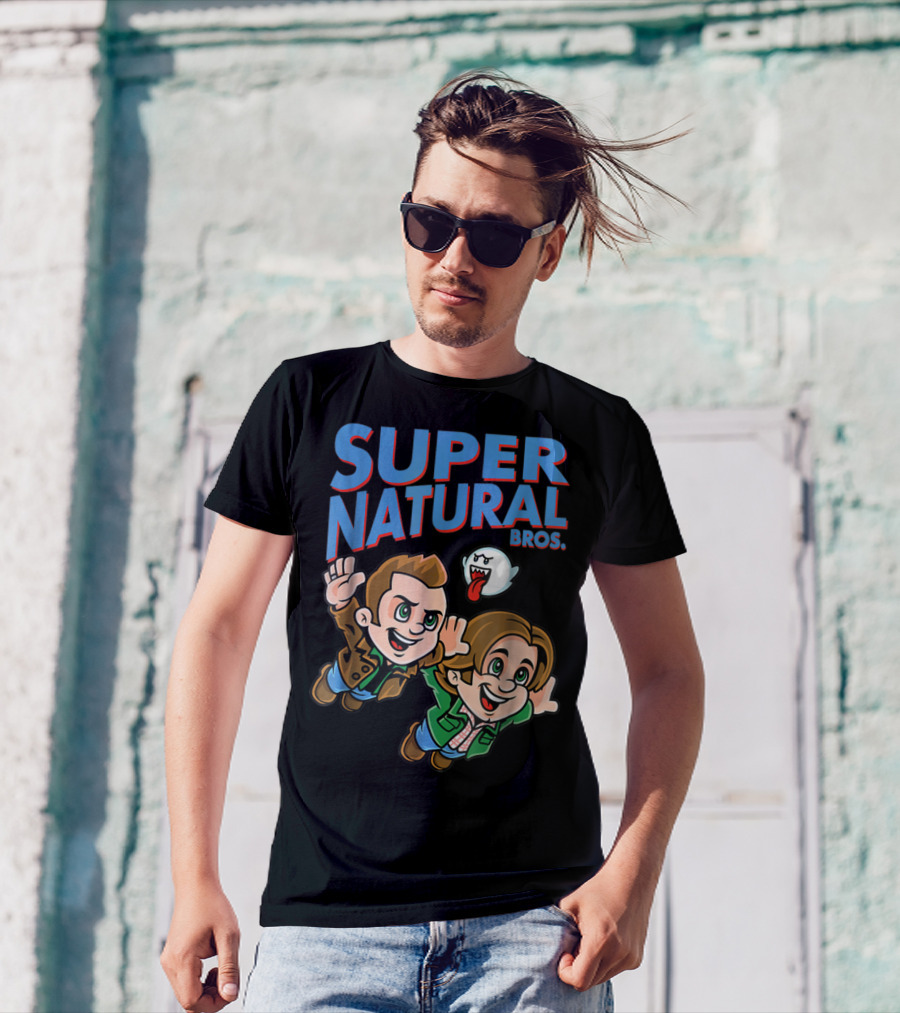 Supernatural Bros Funny Mashup With Ghost Character T-Shirt