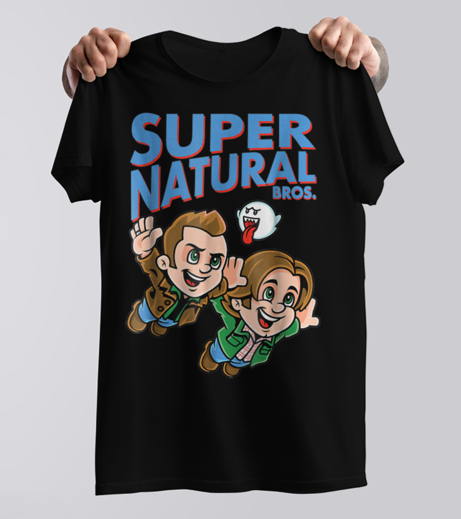 Supernatural Bros Funny Mashup With Ghost Character T-Shirt
