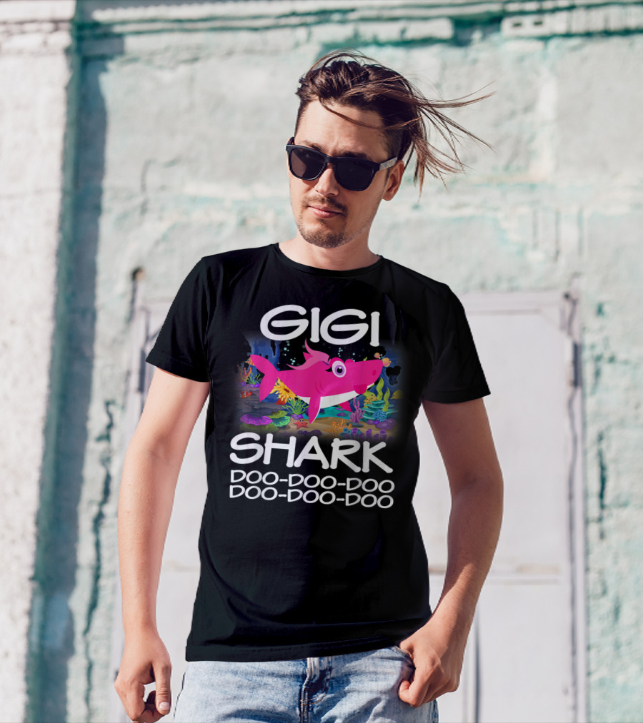 Gigi Shark Doo-Doo-Doo Matching Family Shark Mothers T-Shirt