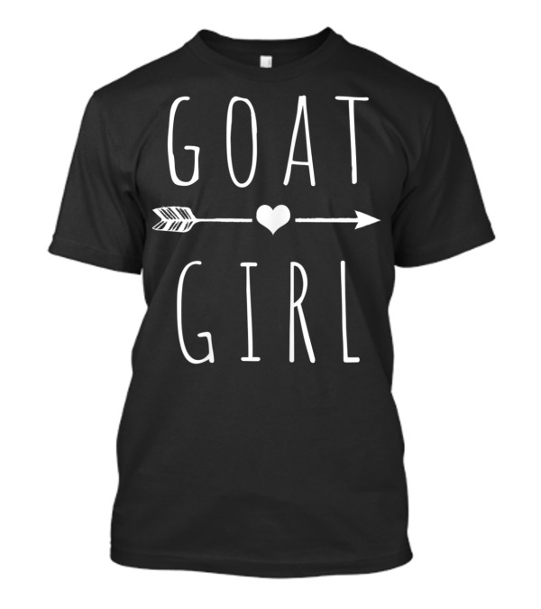 GOAT GIRL Heart Arrow I Love Goats T-Shirt