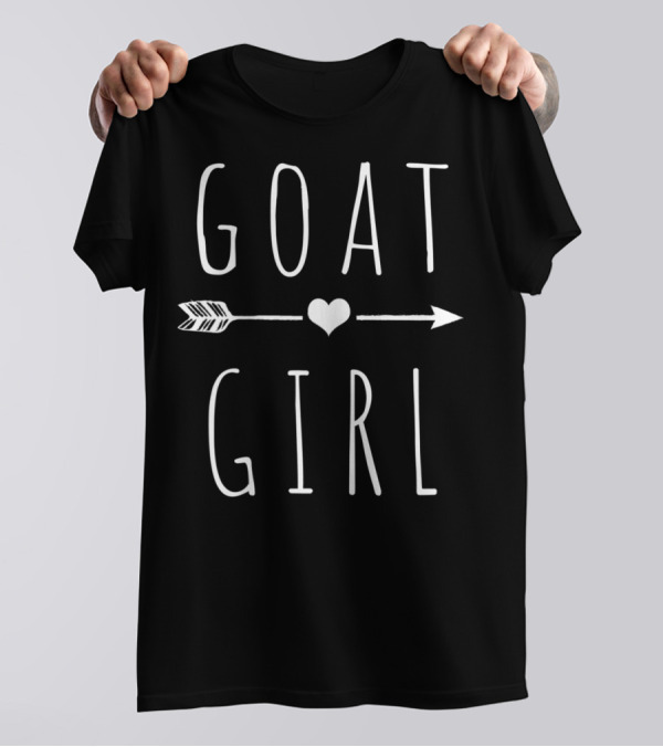 GOAT GIRL Heart Arrow I Love Goats T-Shirt