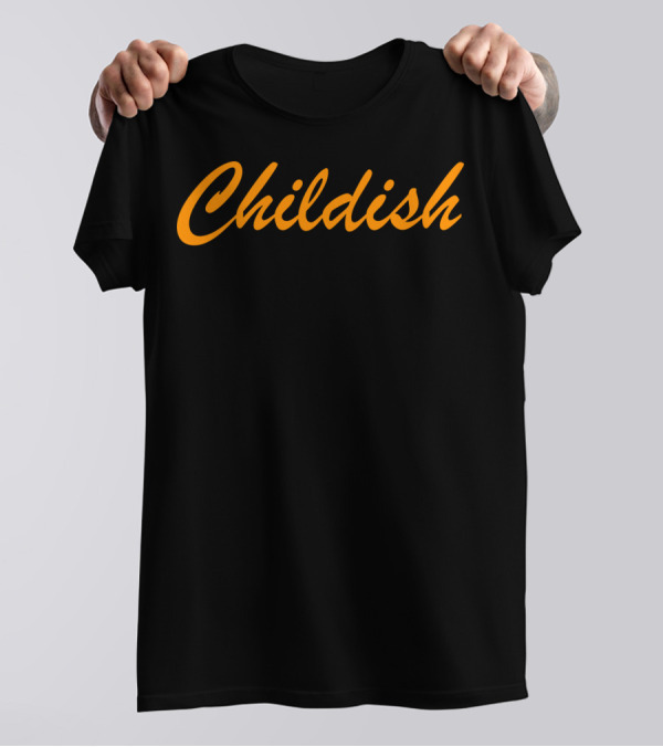 Golden Childish Jumper Jacket Cozy T-Shirt