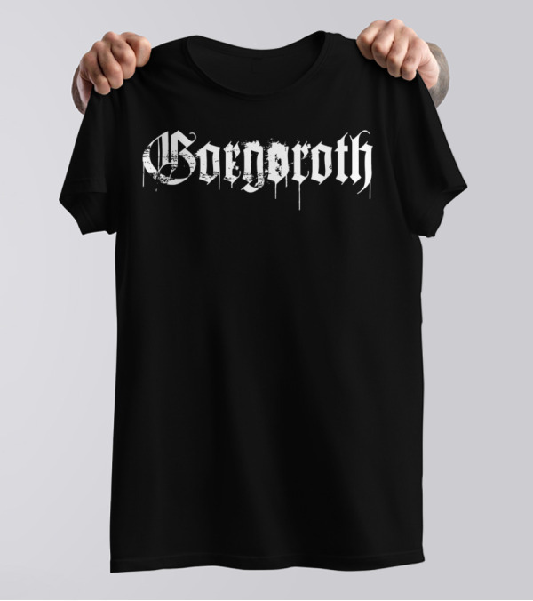 Gorgoroth Band Name In Gothic Font T-Shirt