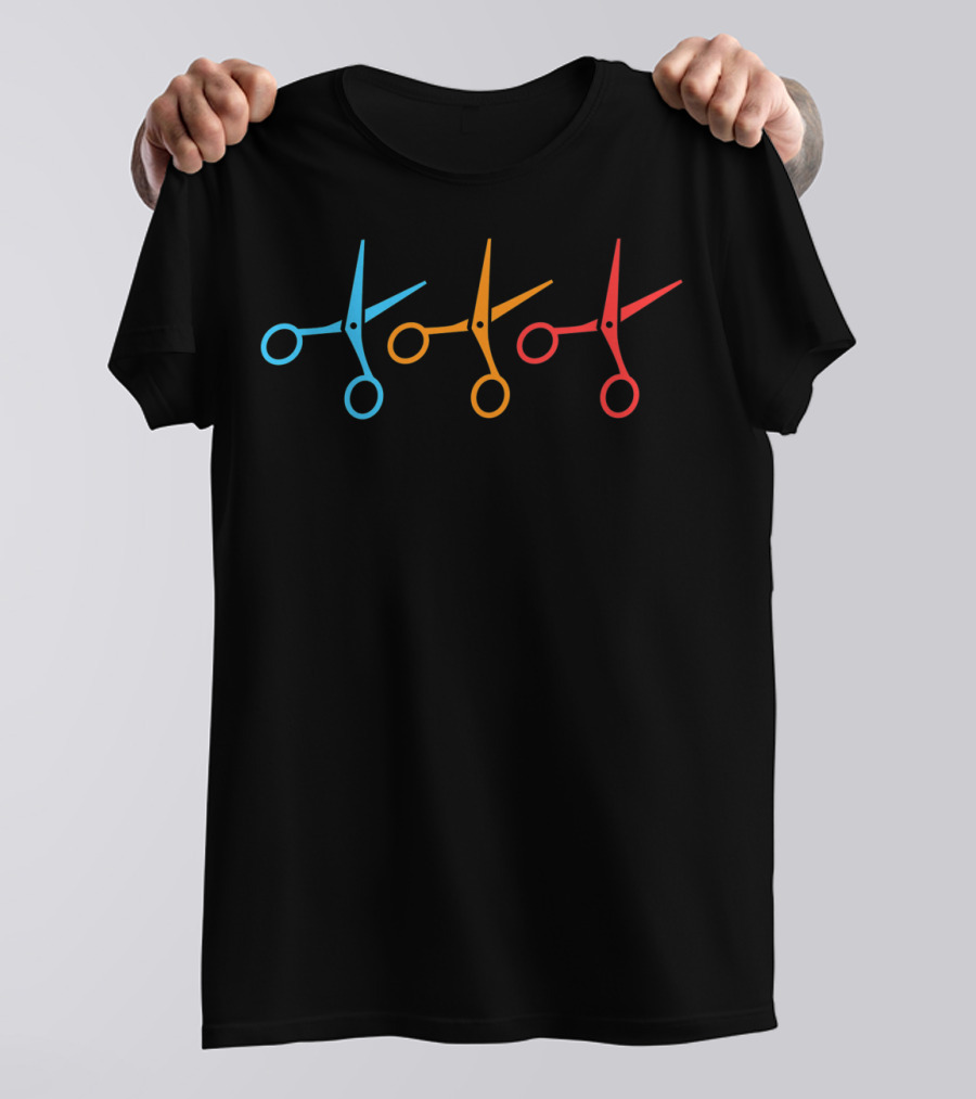 Hairdresser Scissors Colorful Hairstylist Tools T-Shirt