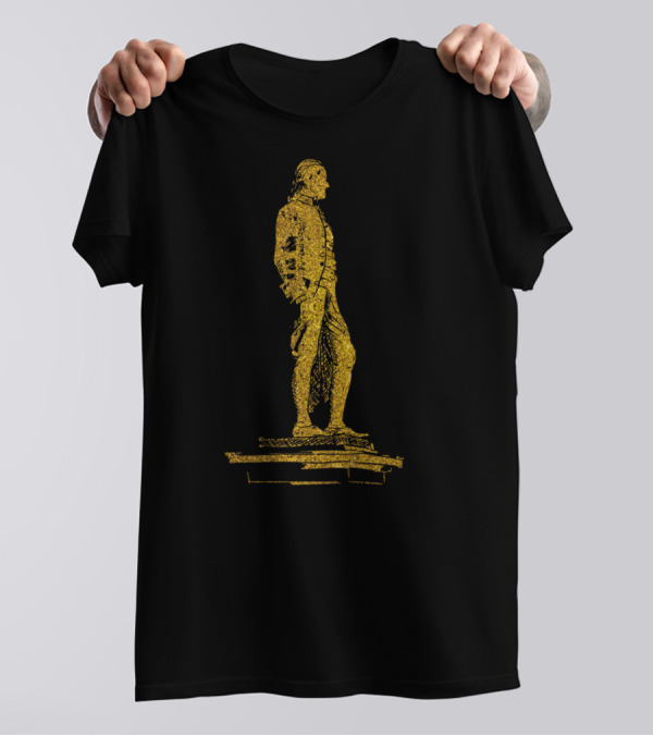 Alexander Hamilton Statue Golden T-Shirt