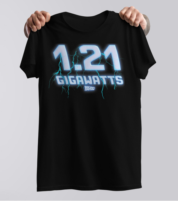 1.21 Gigawatts Back To The Future Lightning T-Shirt