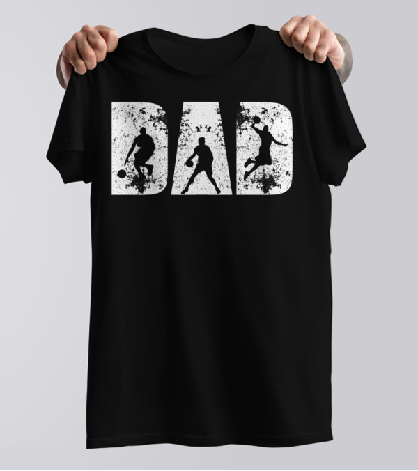 BASKETBALL DAD SILHOUETTES FOR FATHER'S DAY FROM DAUGHTER T-Shirt