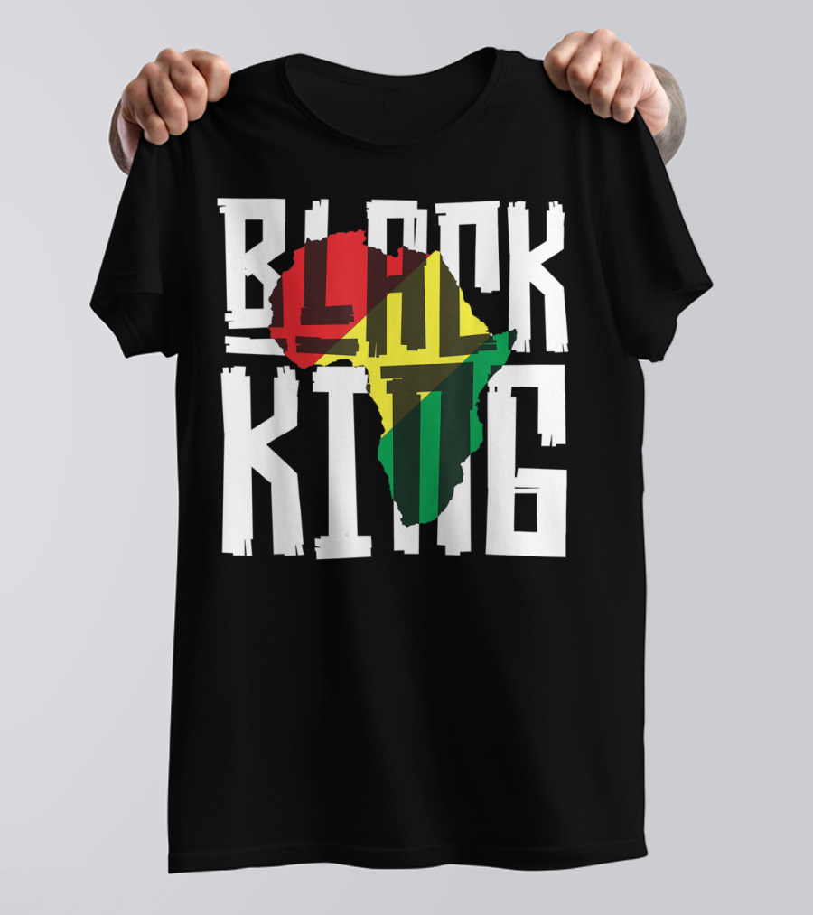Black King Africa Tribal Men History Month T-Shirt