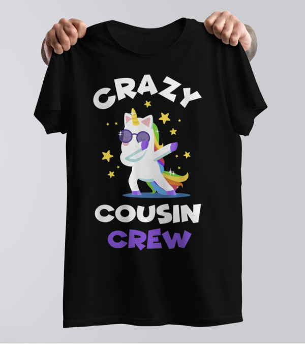 Crazy Cousin Crew Unicorn Dabbing Reunion T-Shirt
