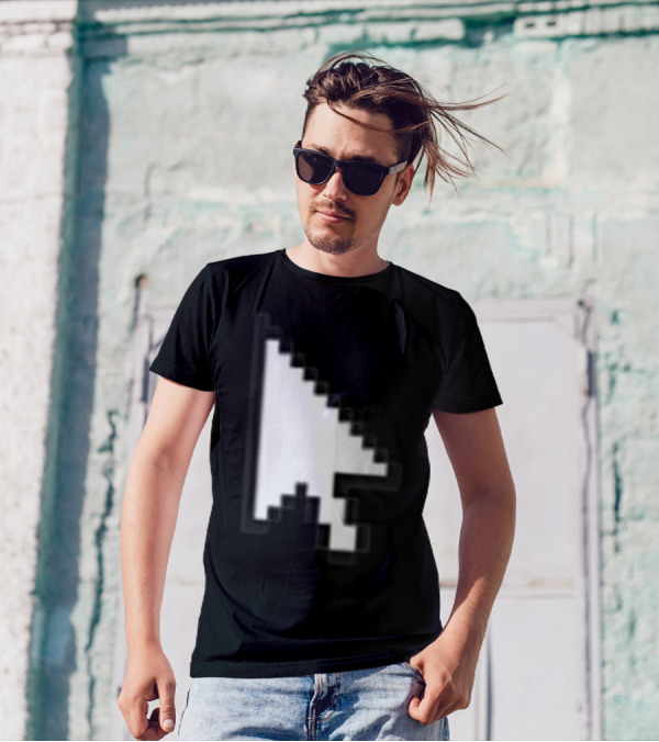 Pixelated White Arrow Cursor T-Shirt