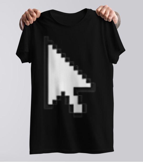 Pixelated White Arrow Cursor T-Shirt