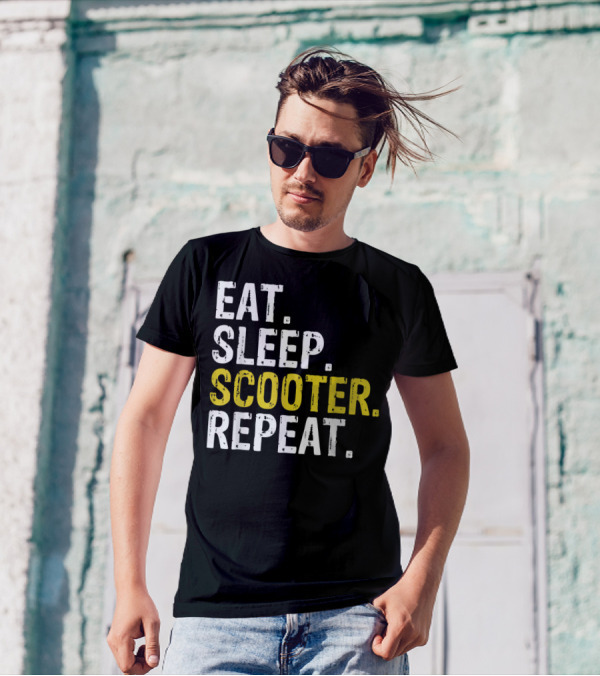 Eat Sleep Scooter Repeat T-Shirt