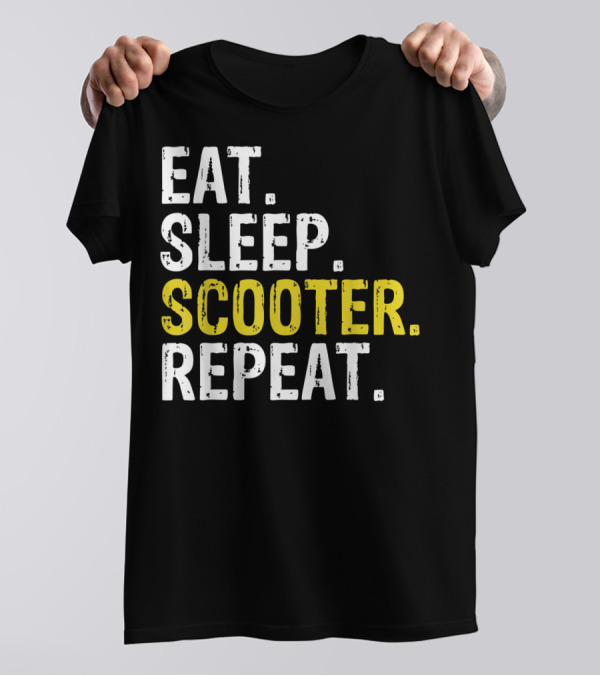 Eat Sleep Scooter Repeat T-Shirt