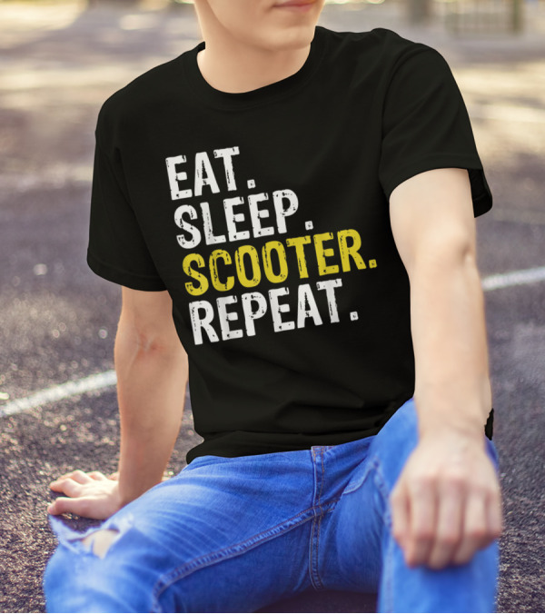 Eat Sleep Scooter Repeat T-Shirt