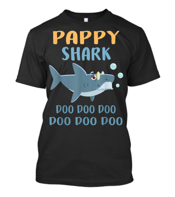 Pappy Shark Father's Day Doo Doo Doo Funny T-Shirt