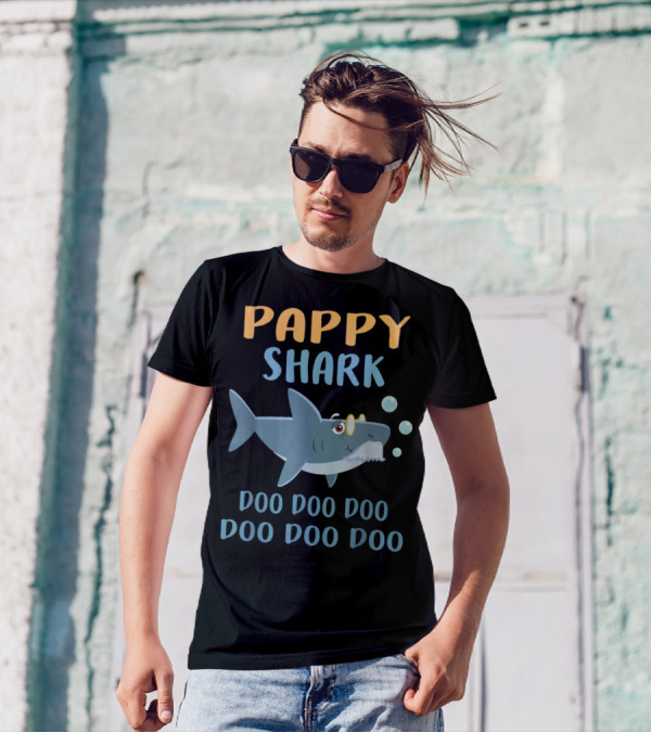 Pappy Shark Father's Day Doo Doo Doo Funny T-Shirt