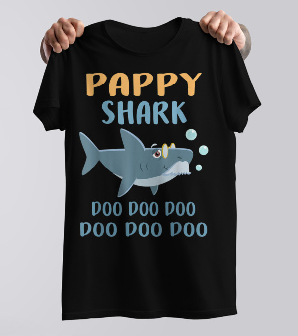 Pappy Shark Father's Day Doo Doo Doo Funny T-Shirt