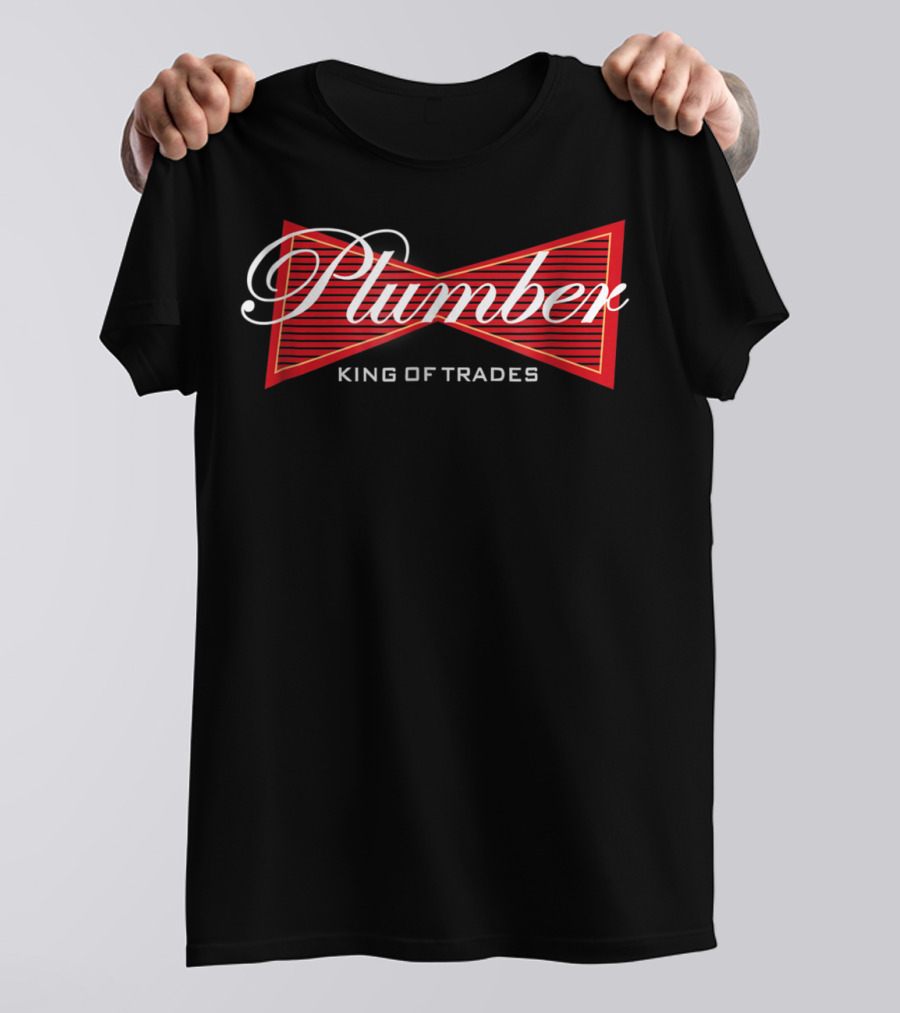 Plumber King Of Trades Red Bowtie T-Shirt